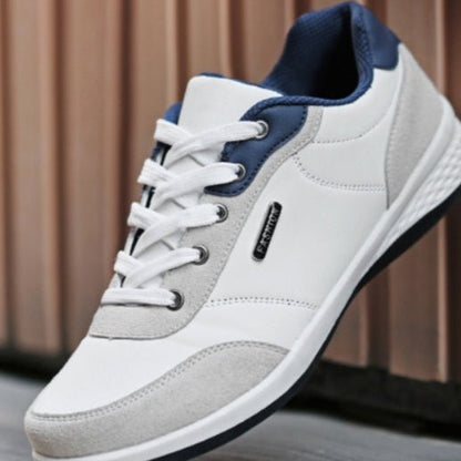 Fashion Light Sports Casual Men Shoes Autumn New Lace-Up Shoes Microfiber Leather Casual Shoes FLats Sneakers - Mom & Kids
