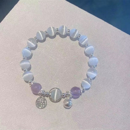 Cat's Eye Stone Crystal Bracelet Advanced Accessories