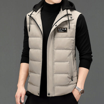 Men's Fashion Vest Versatile Down Jacket