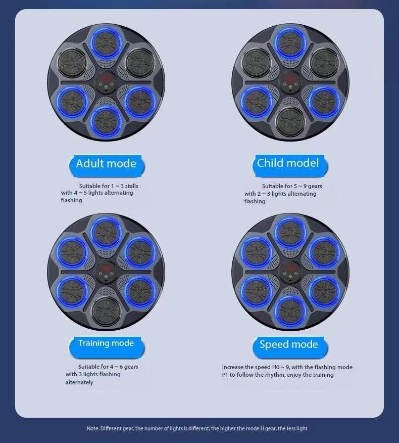 Fitness Trainer Boxing Game Training Machine USB Charging Wall Target for Boxing Sports Fitness Agility Reaction ( Available ) - Mom & Kids