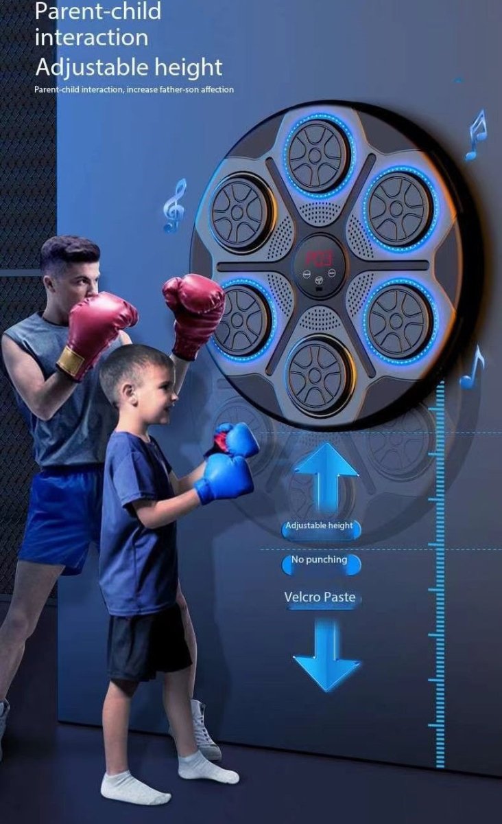 Fitness Trainer Boxing Game Training Machine USB Charging Wall Target for Boxing Sports Fitness Agility Reaction ( Available ) - Mom & Kids
