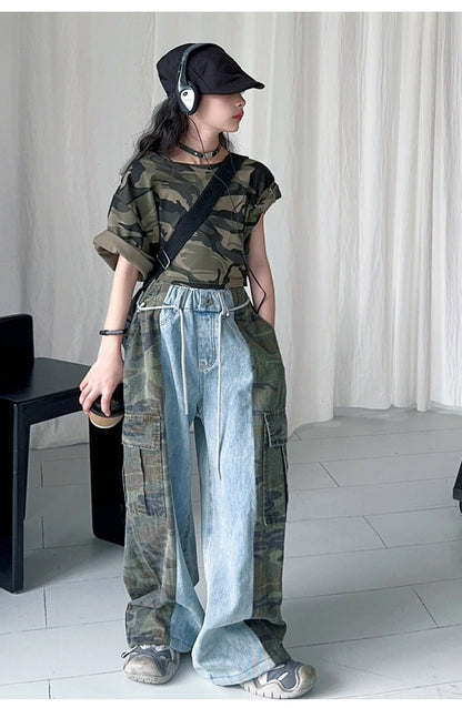 Street Dance Style Functional Wide-leg Sports Pants (Only Pant)  (Available)