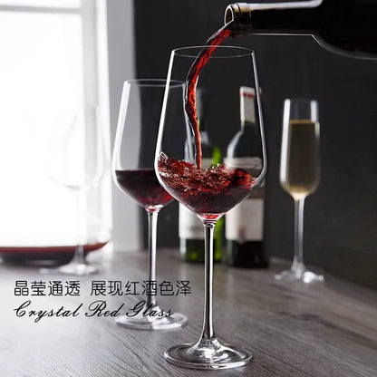 European style 7 pieces Juice/Wine Set, large crystal glass stemmed glasses, creative Juice/wine set.