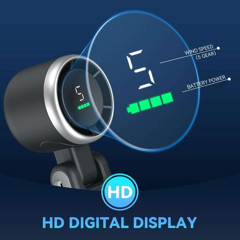 Premium High Speed Turbo Fan – Portable USB Handheld & Neck Hanging Folding Fan