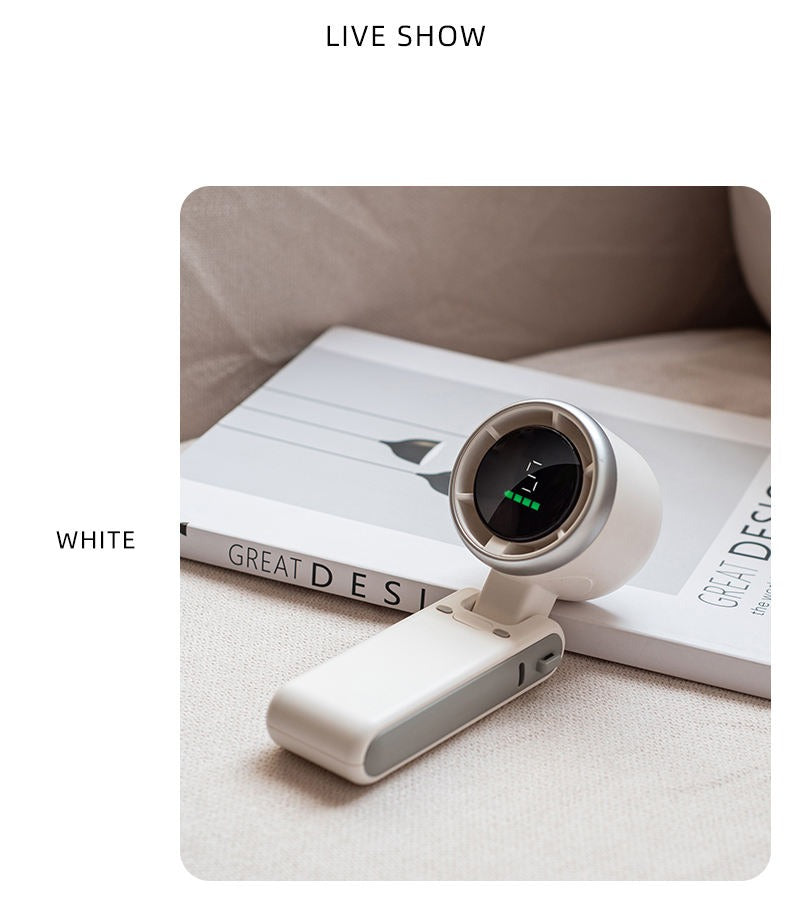 Premium High Speed Turbo Fan – Portable USB Handheld & Neck Hanging Folding Fan