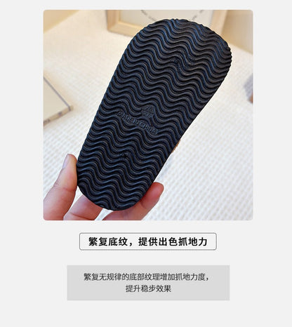 Cute bear plush Birkenstocks closed-toe slippers (Available)