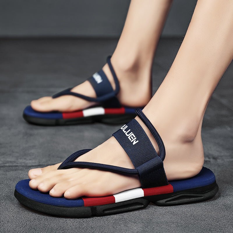 Men Sandals Outdoor Sport Flip Flops Comfort Casual Thong Beach Shoes - Mom & Kids