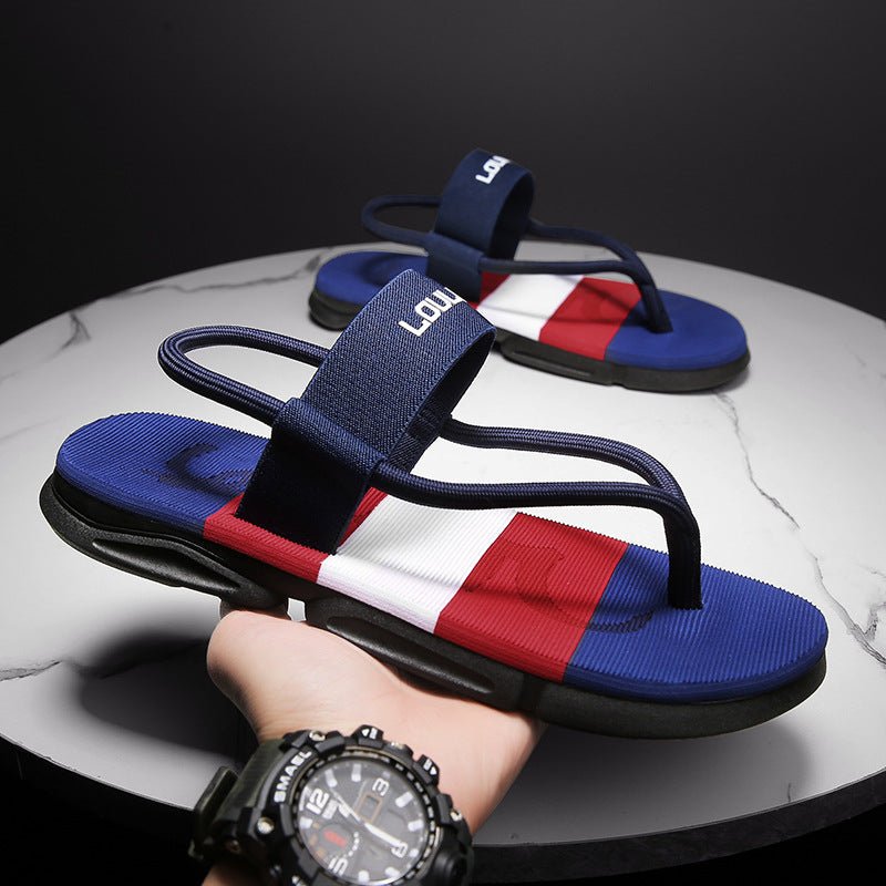 Men Sandals Outdoor Sport Flip Flops Comfort Casual Thong Beach Shoes - Mom & Kids