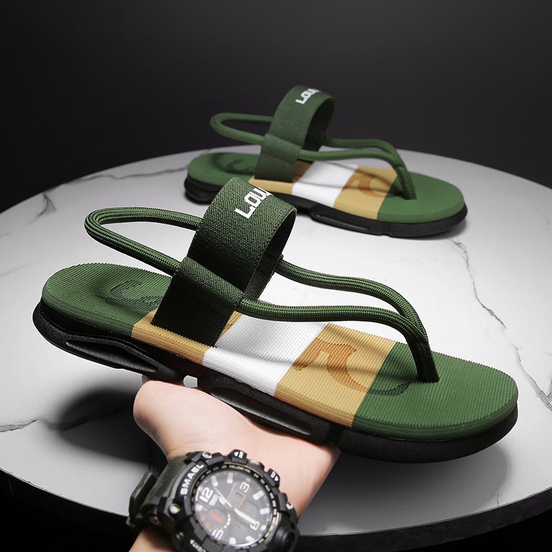 Men Sandals Outdoor Sport Flip Flops Comfort Casual Thong Beach Shoes - Mom & Kids
