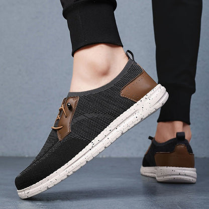 Men's Laceless Canvas Shoes Lightweight Breathable Plus Size Social Casual Men's Shoes - Mom & Kids