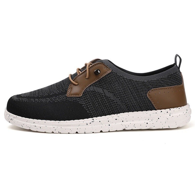 Men's Laceless Canvas Shoes Lightweight Breathable Plus Size Social Casual Men's Shoes - Mom & Kids