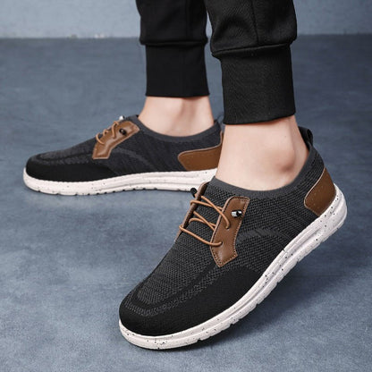 Men's Laceless Canvas Shoes Lightweight Breathable Plus Size Social Casual Men's Shoes - Mom & Kids