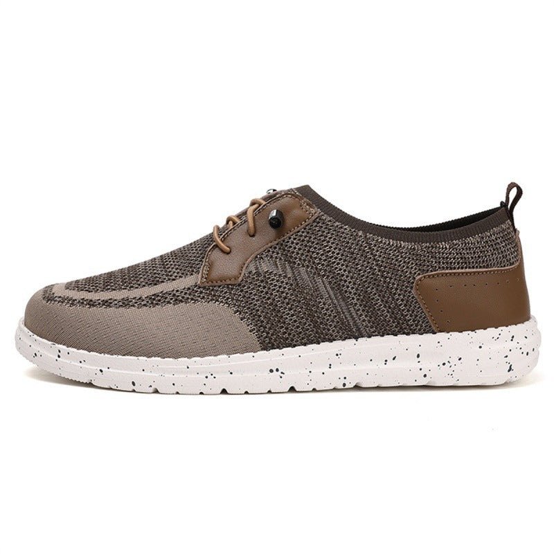 Men's Laceless Canvas Shoes Lightweight Breathable Plus Size Social Casual Men's Shoes - Mom & Kids