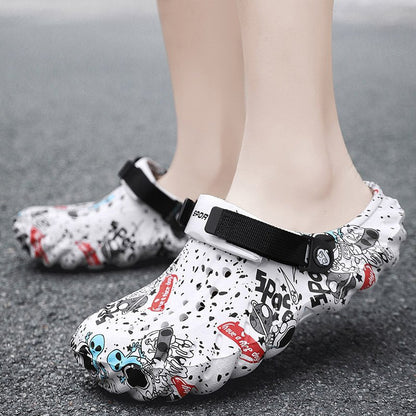 Men's Plus Size EVA Rubber And Plastic Outdoor Fashion Closed Toe Sandals - Mom & Kids