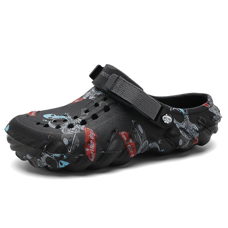 Men's Plus Size EVA Rubber And Plastic Outdoor Fashion Closed Toe Sandals - Mom & Kids