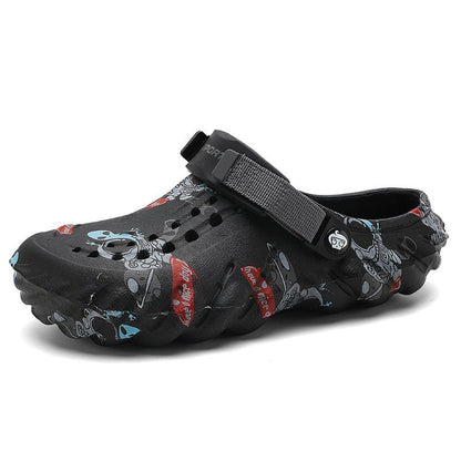 Men's Plus Size EVA Rubber And Plastic Outdoor Fashion Closed Toe Sandals - Mom & Kids