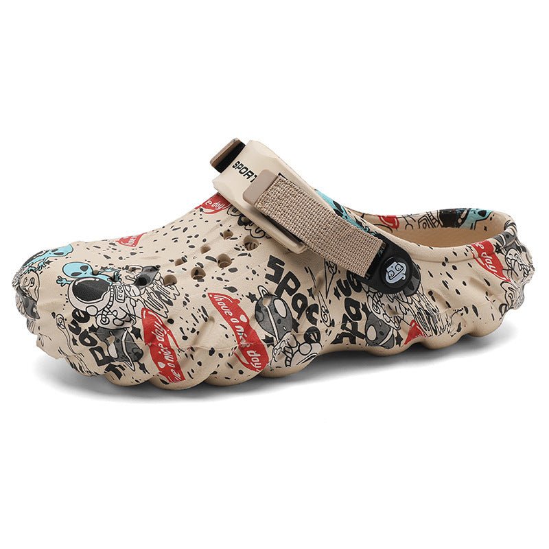 Men's Plus Size EVA Rubber And Plastic Outdoor Fashion Closed Toe Sandals - Mom & Kids