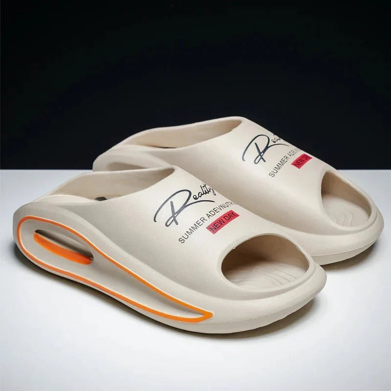 Men's Slippers New Style Casual Soft-Soled Home Sandals Non-Slip Thick-Soled Comfortable Lightweight Beach Shoes - Mom & Kids