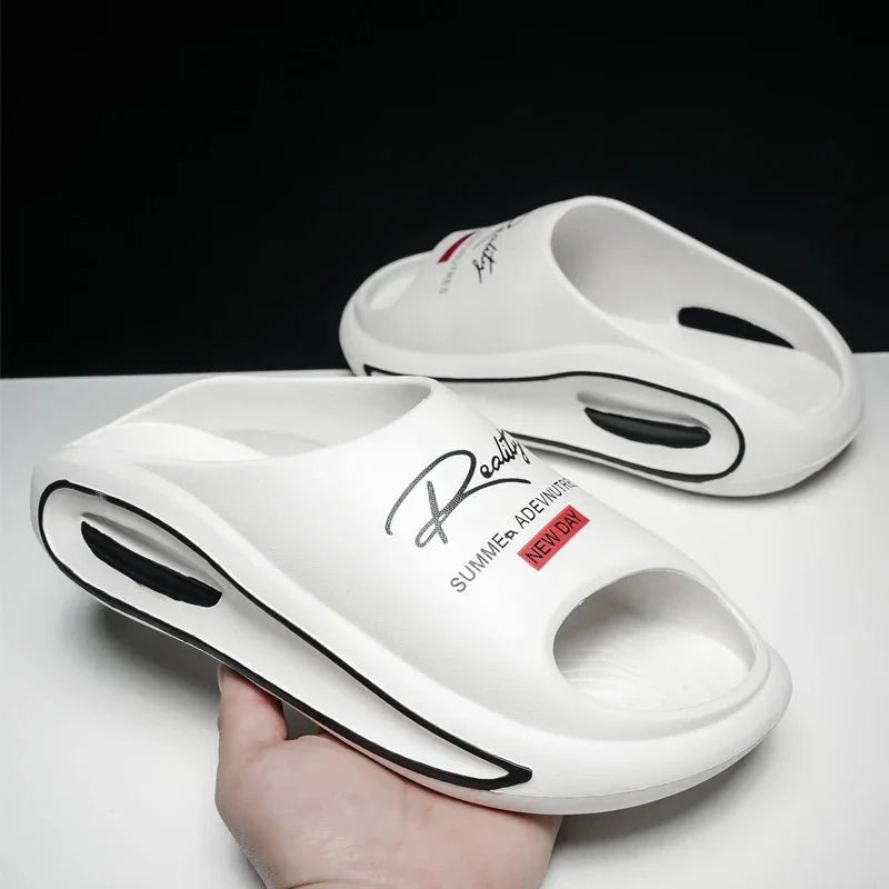 Men's Slippers New Style Casual Soft-Soled Home Sandals Non-Slip Thick-Soled Comfortable Lightweight Beach Shoes - Mom & Kids