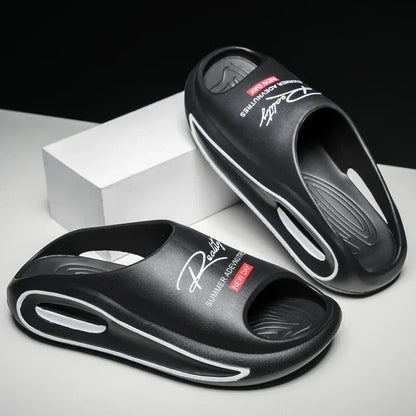 Men's Slippers New Style Casual Soft-Soled Home Sandals Non-Slip Thick-Soled Comfortable Lightweight Beach Shoes - Mom & Kids