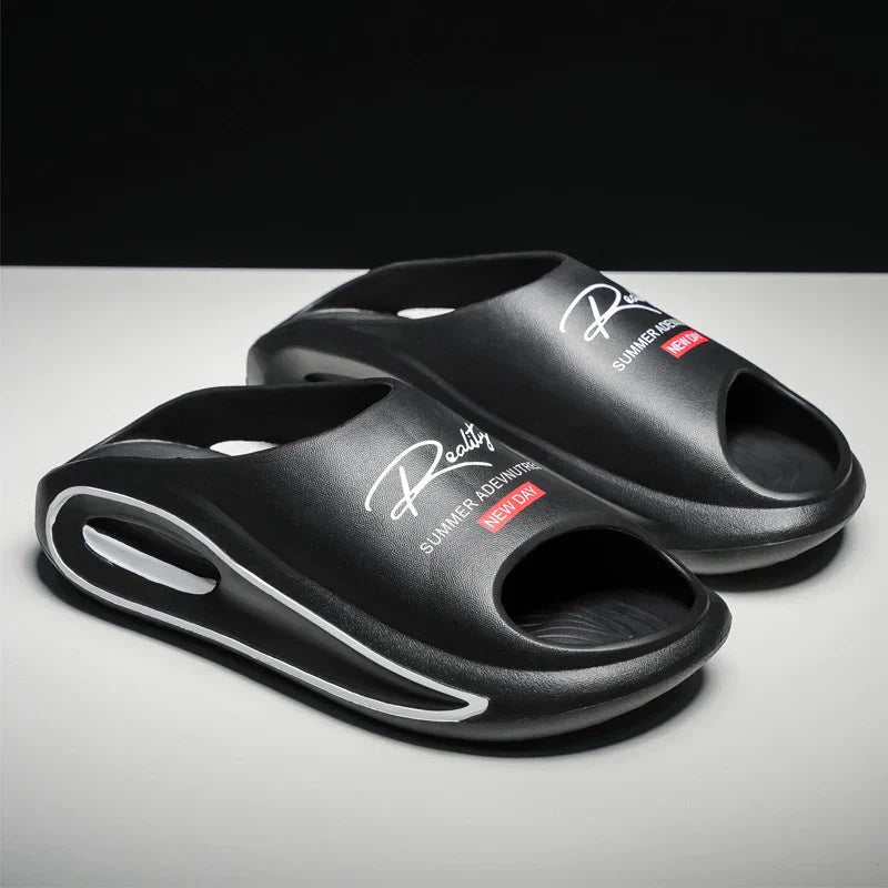 Men's Slippers New Style Casual Soft-Soled Home Sandals Non-Slip Thick-Soled Comfortable Lightweight Beach Shoes - Mom & Kids