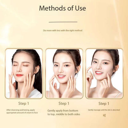 Nanjing Tong Ren Tang Anti-Wrinkle Rejuvenating Multipeptide Cream Firming Serum lightens dark circles, fine lines and brightens skin tone