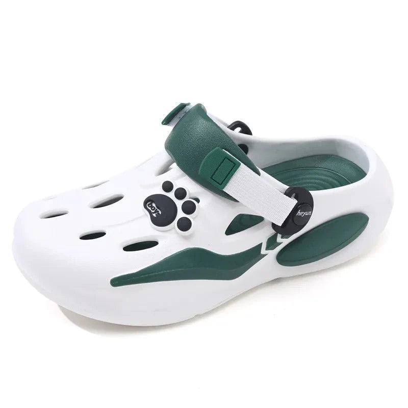 New Summer Men's Barefoot Sandals Soft Sole Comfortable Breathable Non Slip Tulip Slippers Thick Sole Casual Walking Beach Shoes - Mom & Kids