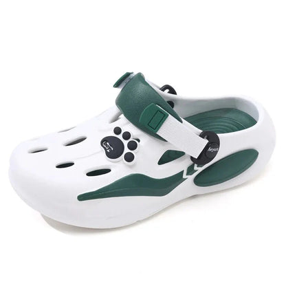 New Summer Men's Barefoot Sandals Soft Sole Comfortable Breathable Non Slip Tulip Slippers Thick Sole Casual Walking Beach Shoes - Mom & Kids