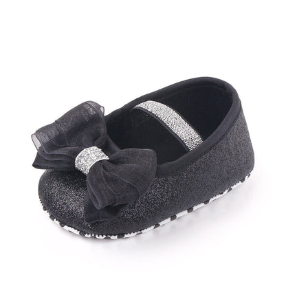 Newborn Princess Shoes Baby Shoes Soft Soled Baby Shoes Bow Princess Shoes Single Shoes (Available) - Mom & Kids