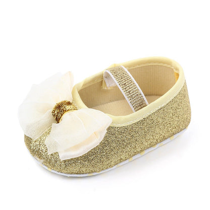 Newborn Princess Shoes Baby Shoes Soft Soled Baby Shoes Bow Princess Shoes Single Shoes (Available) - Mom & Kids
