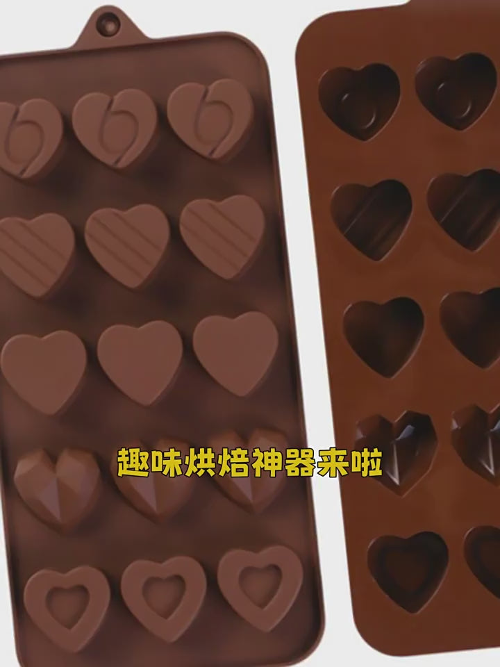 Cross-Border Multi-Style Cartoon Silicone Chocolate Mold Numbers and Letters DIY Baking Mold Fudge Ice Cube Mold video 2