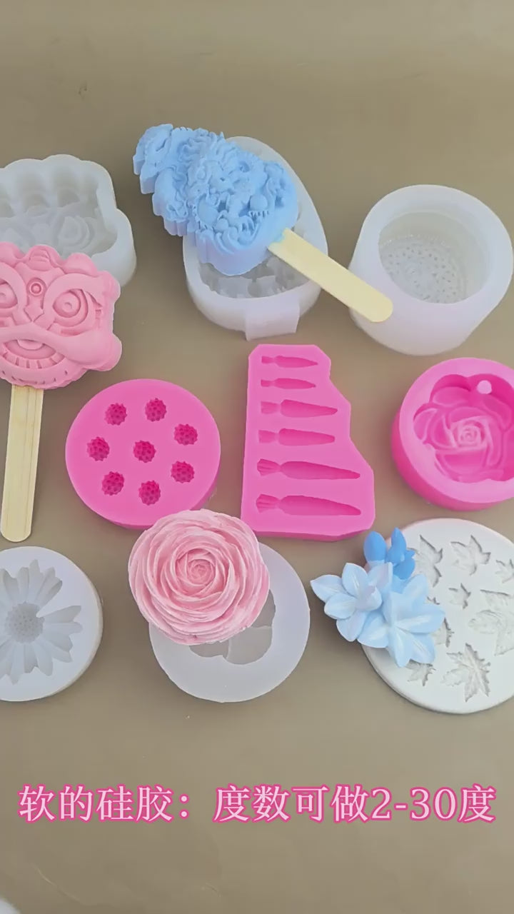 DIY Fruit Series Blueberry Raspberry Silicone Mold Chocolate Fondant Candy Gum Gypsum Decorative Tool video 1