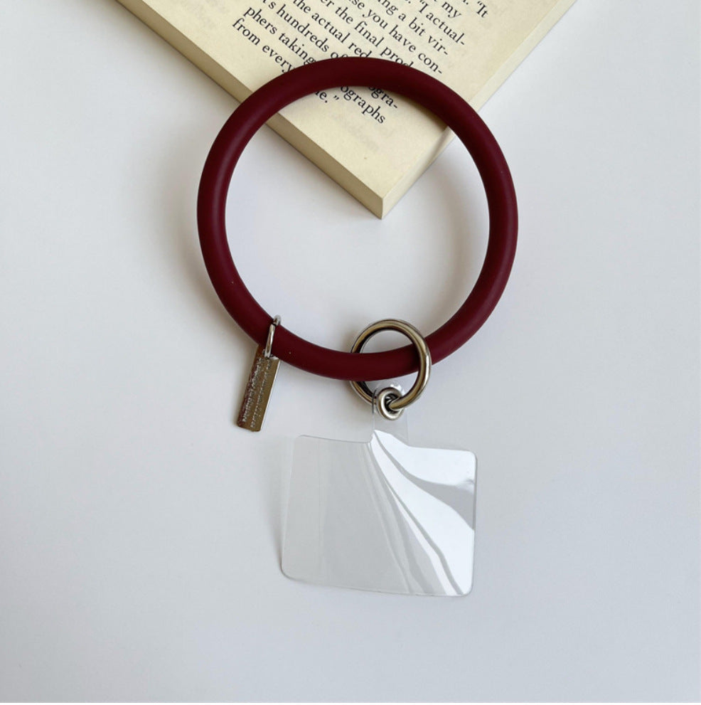 Anti-Lost Silicone Wristbands Ring Circle Bracelet For Mobile Phone (Available)