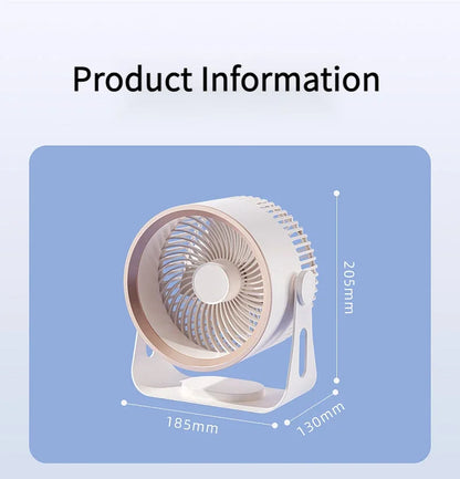 🪭 Multifunctional 360° Rotation Portable Rechargeable Air Cooling Circulating Fan!! ( Available )