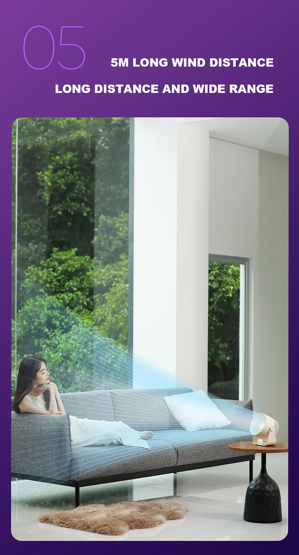 🪭 Multifunctional 360° Rotation Portable Rechargeable Air Cooling Circulating Fan!! ( Available )
