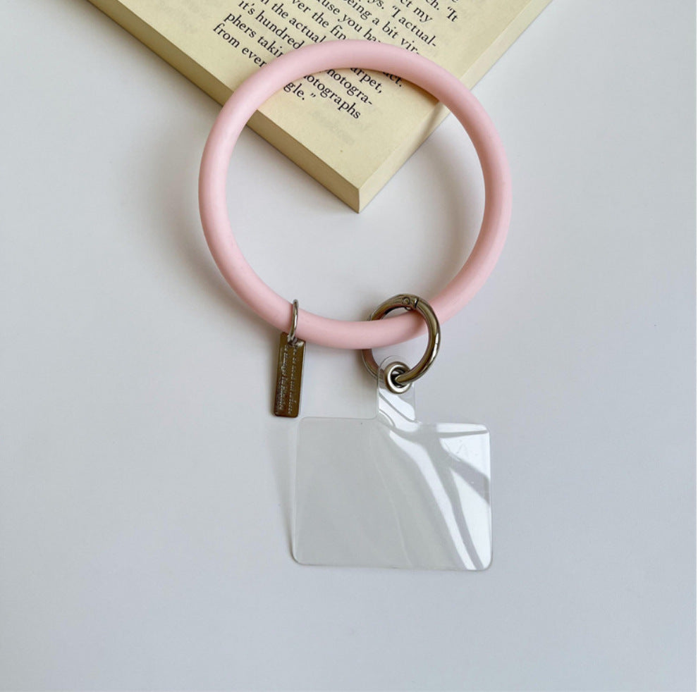 Anti-Lost Silicone Wristbands Ring Circle Bracelet For Mobile Phone (Available)