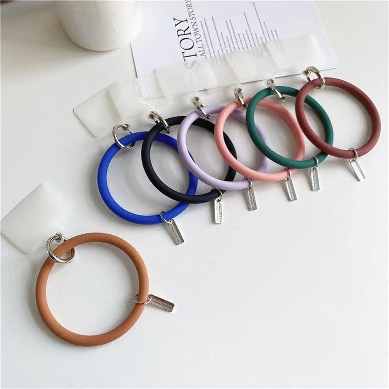 Anti-Lost Silicone Wristbands Ring Circle Bracelet For Mobile Phone (Available)