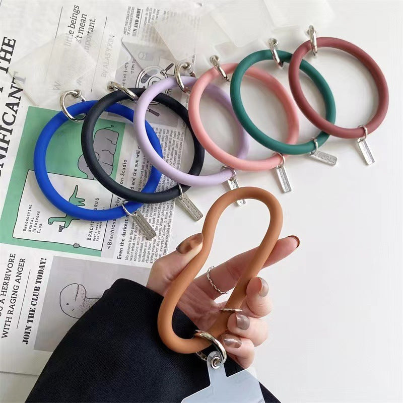 Anti-Lost Silicone Wristbands Ring Circle Bracelet For Mobile Phone (Available)