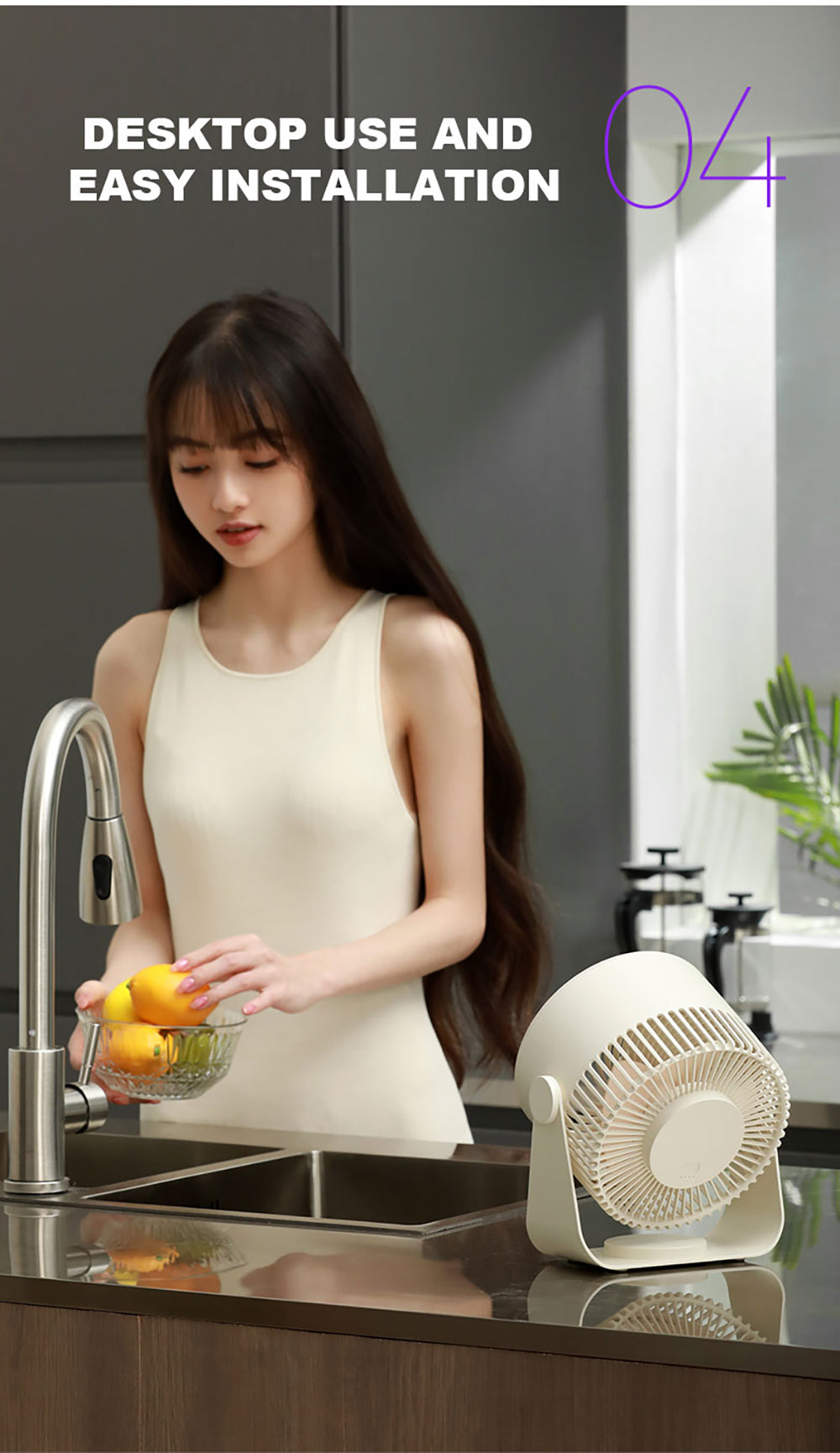 🪭 Multifunctional 360° Rotation Portable Rechargeable Air Cooling Circulating Fan!! ( Available )