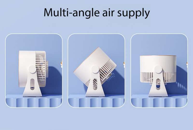 🪭 Multifunctional 360° Rotation Portable Rechargeable Air Cooling Circulating Fan!! ( Available )