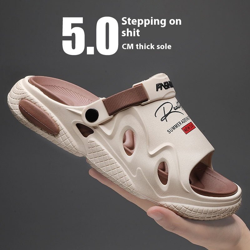 Slippers Men's Summer Outdoor Slip-on Sandals - Mom & Kids