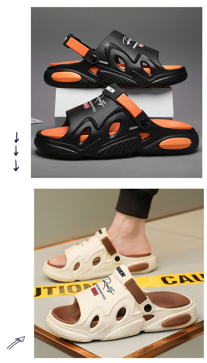 Slippers Men's Summer Outdoor Slip-on Sandals - Mom & Kids