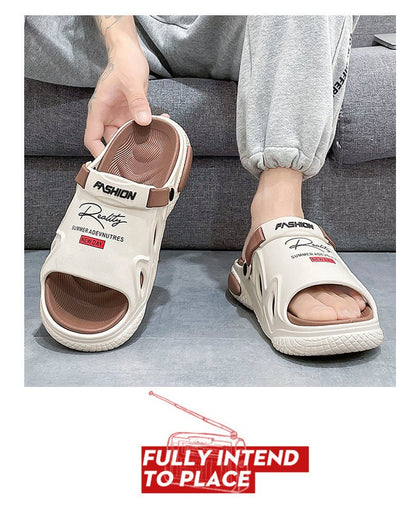 Slippers Men's Summer Outdoor Slip-on Sandals - Mom & Kids