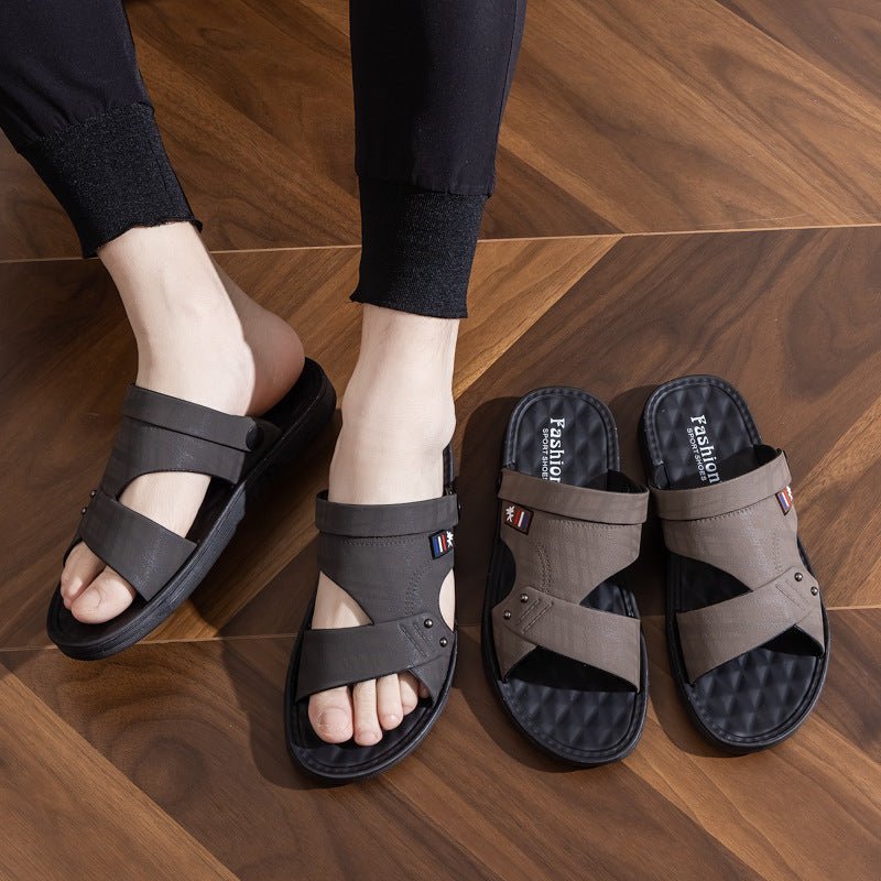 Soft Non-slip Waterproof And Hard-wearing Casual Double-use Men's Rubber Shoes - Mom & Kids