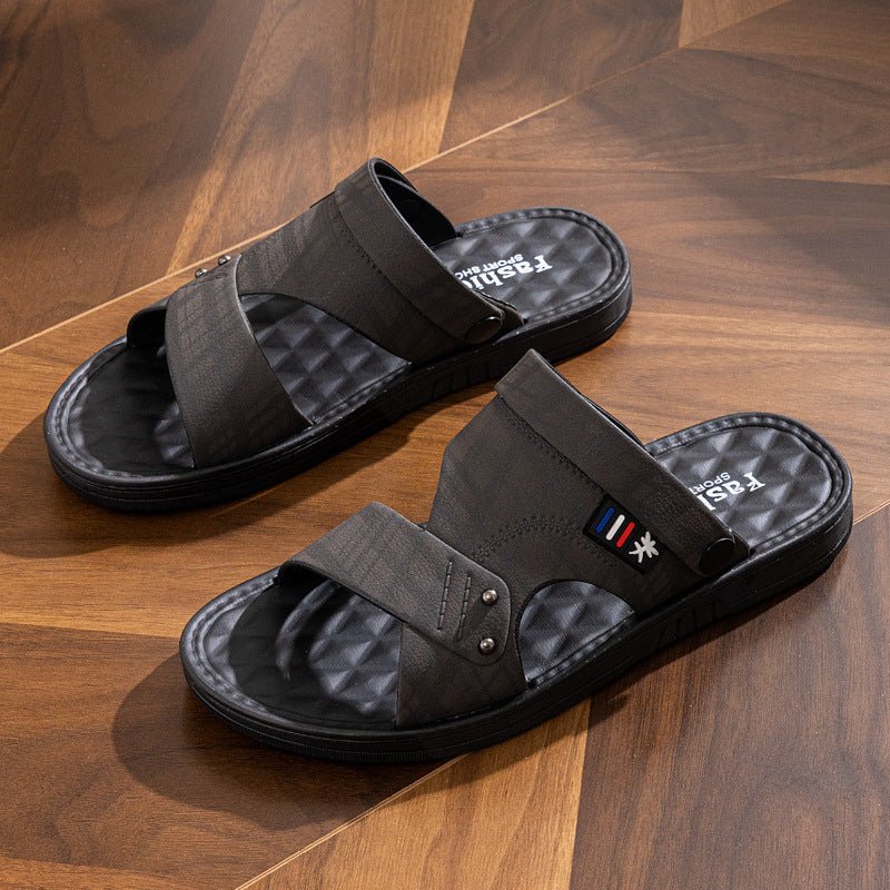 Soft Non-slip Waterproof And Hard-wearing Casual Double-use Men's Rubber Shoes - Mom & Kids