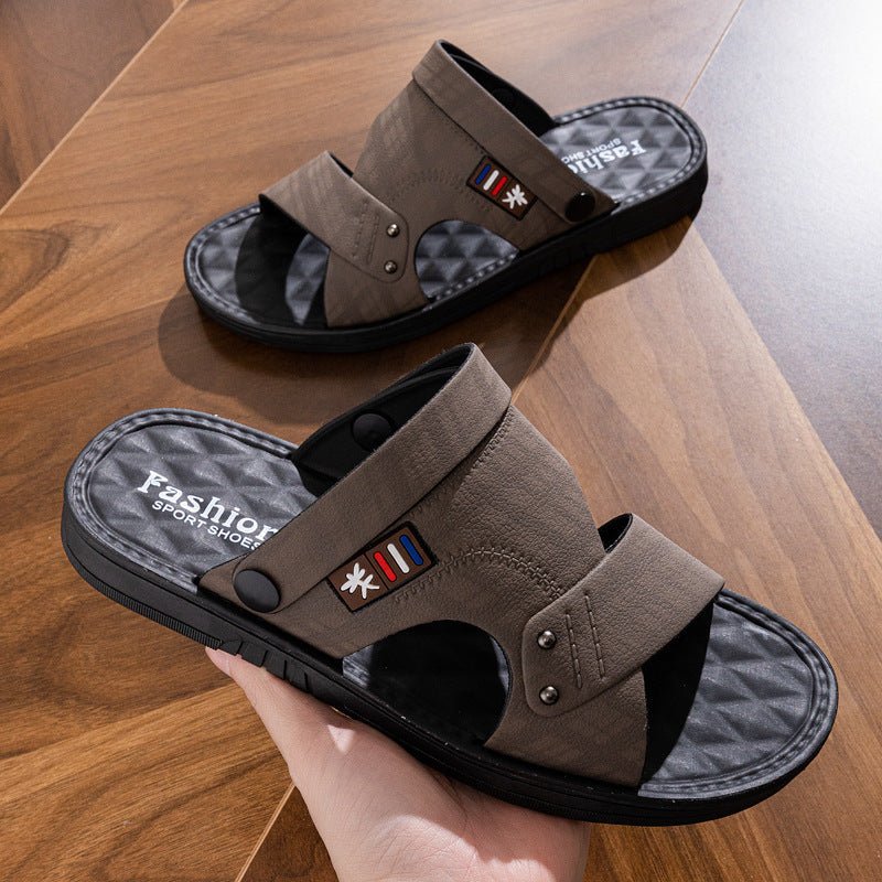 Soft Non-slip Waterproof And Hard-wearing Casual Double-use Men's Rubber Shoes - Mom & Kids