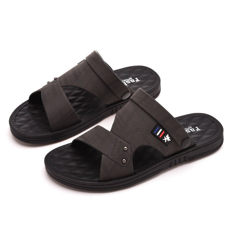 Soft Non-slip Waterproof And Hard-wearing Casual Double-use Men's Rubber Shoes - Mom & Kids