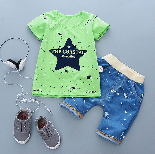 summer baby boys outfits sports (Available) - Mom & Kids