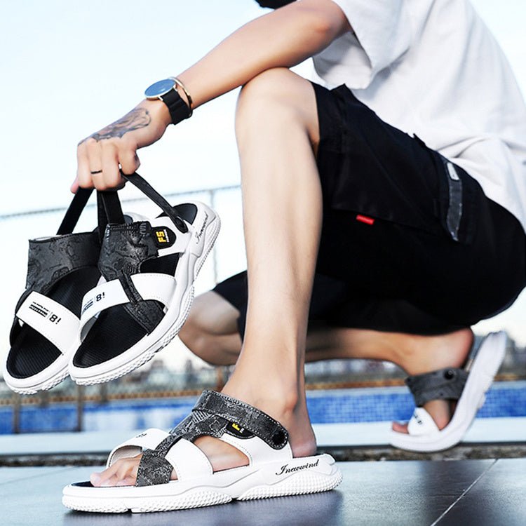 Summer Casual Outerwear Sandals And Slippers Beach Shoes Men - Mom & Kids