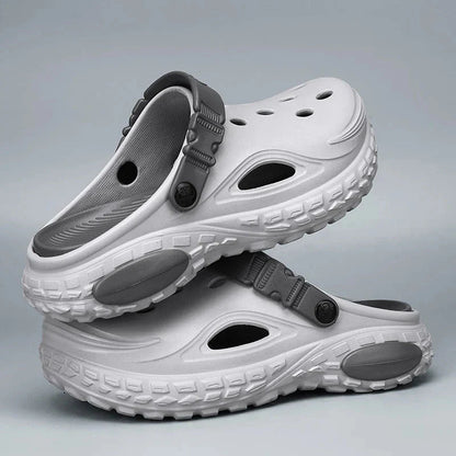 Summer Men's Thick Soled Non-Slip Breathable Toe-Cap Sandals Casual Beach Slippers - Mom & Kids